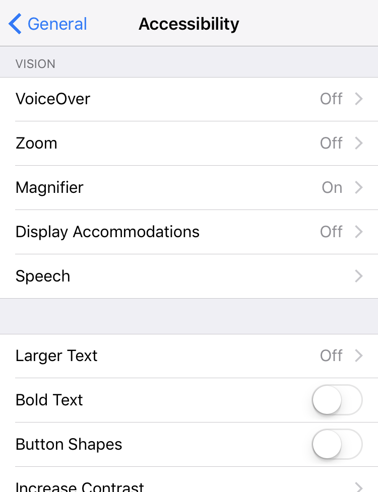 iphone accessibility options settings iphone ios