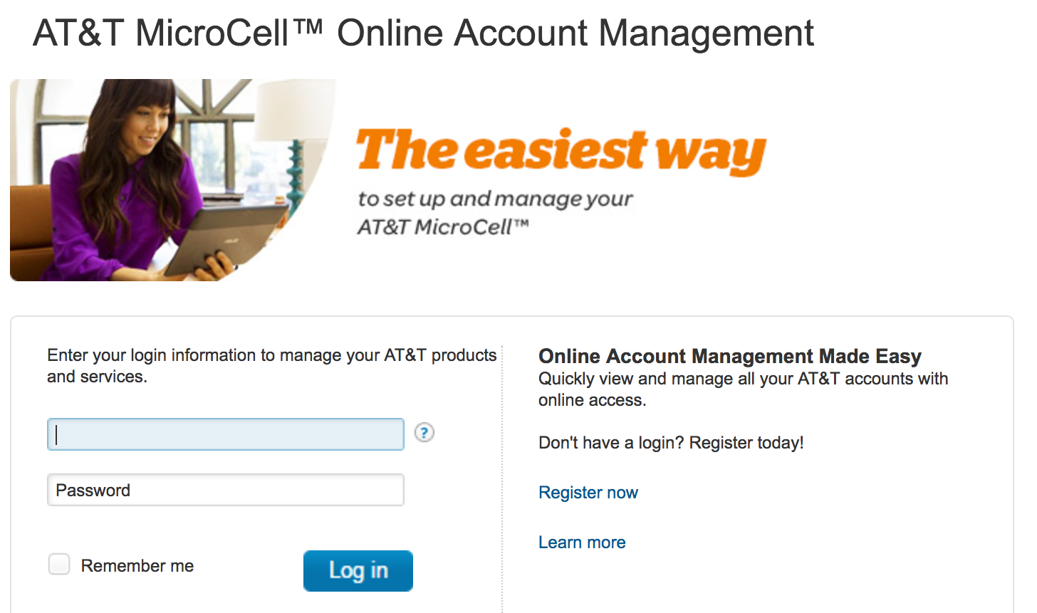 att microcell management administration manage admin