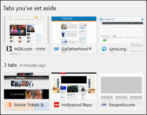 get started microsoft edge web browser win10 windows set aside tabs