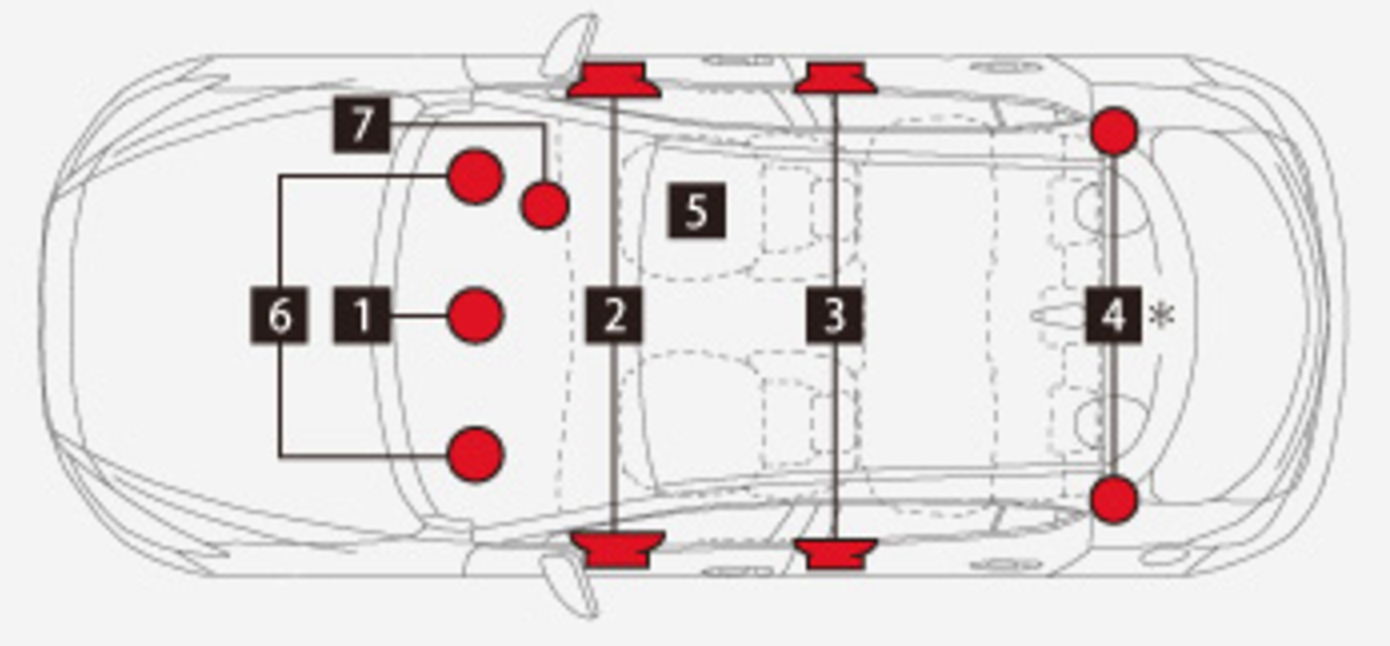 mazda speaker location