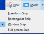 use snipping tool windows win10 screen capture grab delayed timer