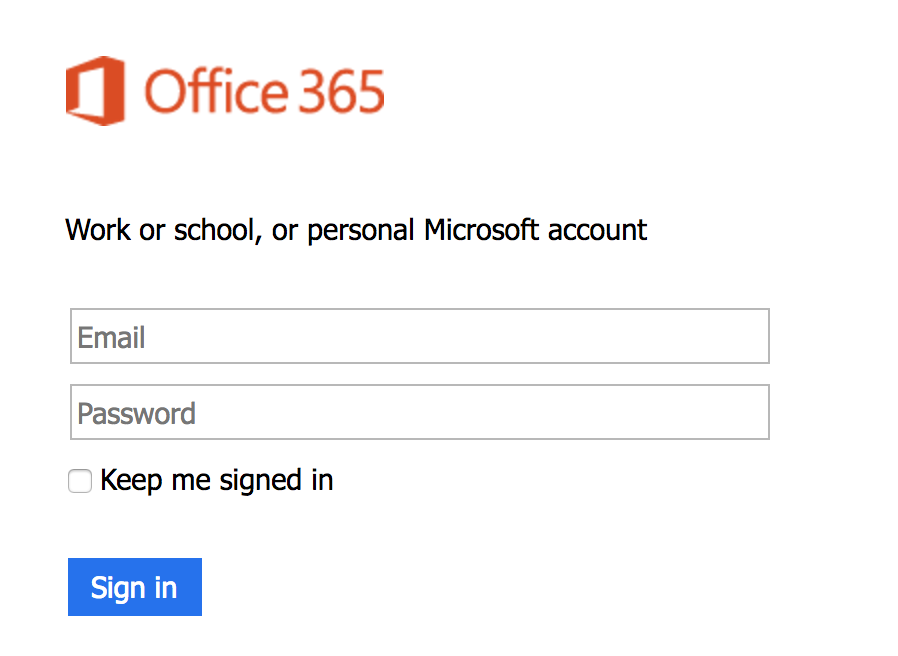 phishing scam log in office 365