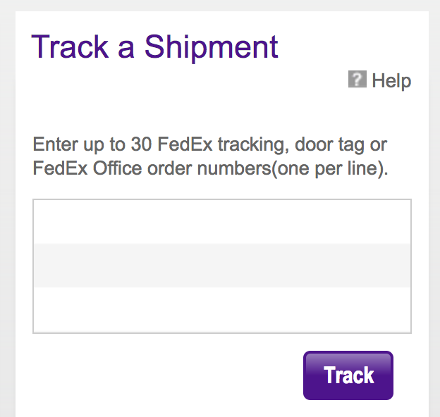 fedex track a shipment