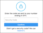 instagram security login sms two factor step authentication