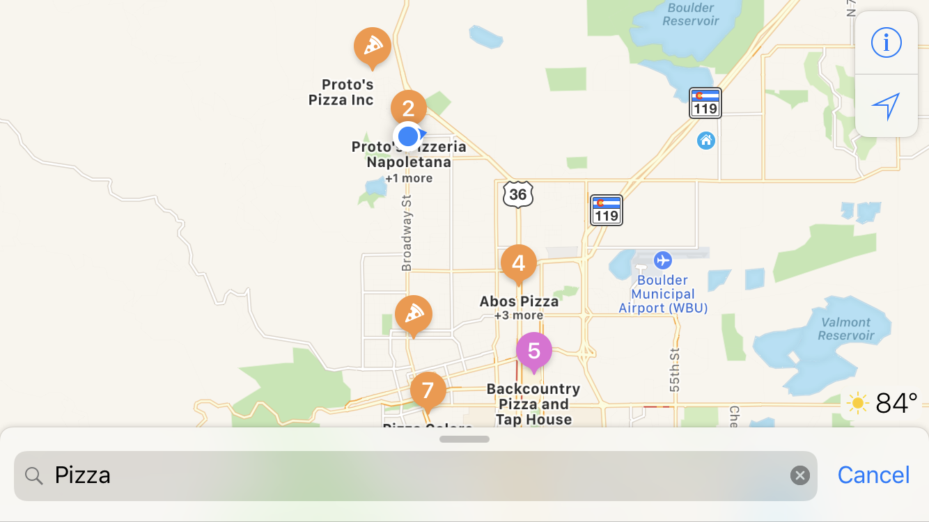 Find Pizza Near You with Apple Maps? - Ask Dave Taylor