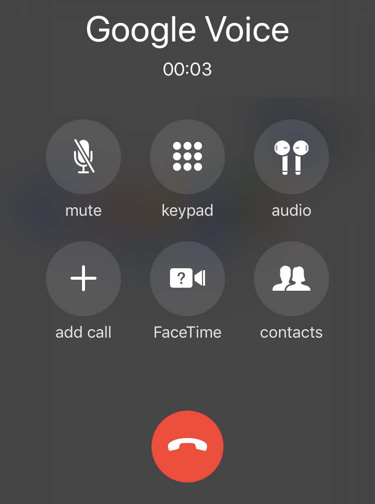 apple control center - airpods icon phone call