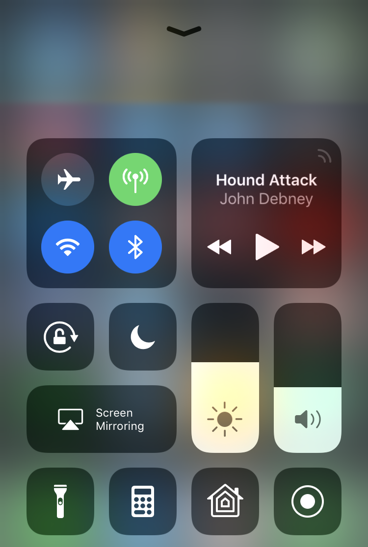 ios11 control center 