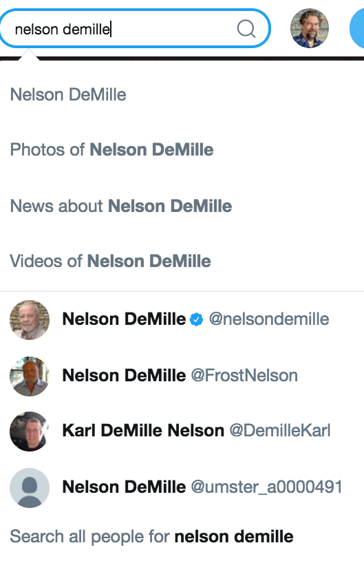 nelson demille - author - twitter