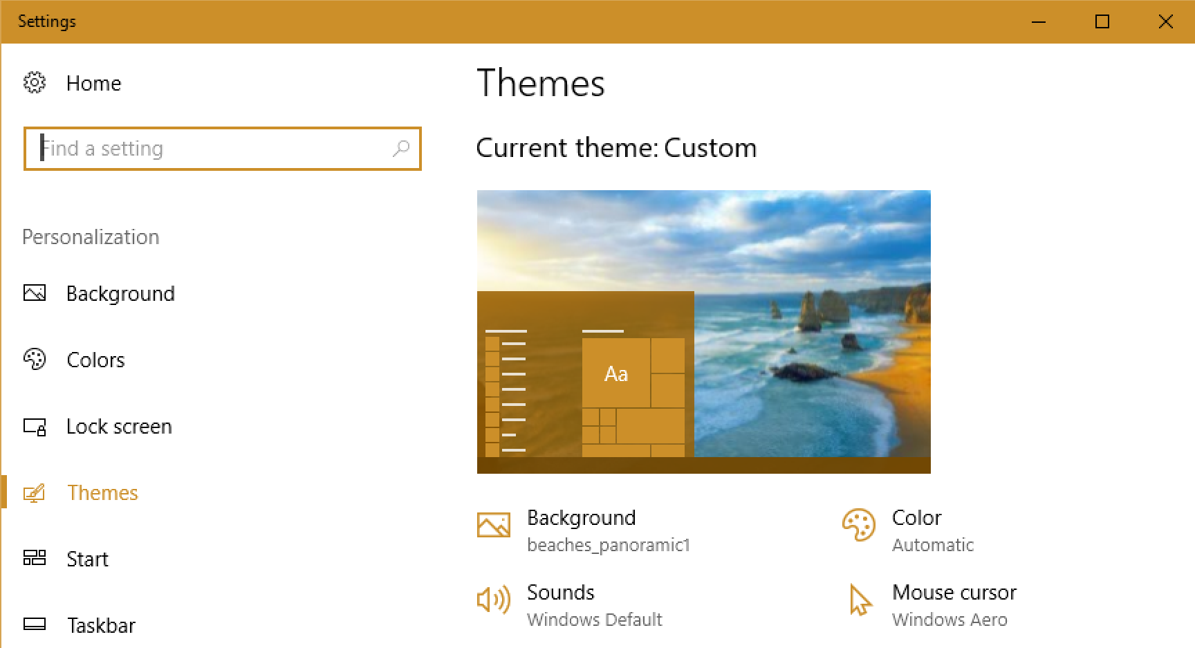 windows themes win10
