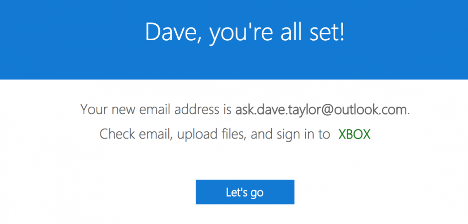 create outlook email