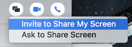 share my screen - imessage messages mac