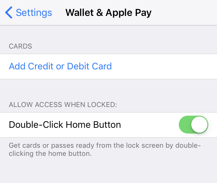 set up apple pay add credit card