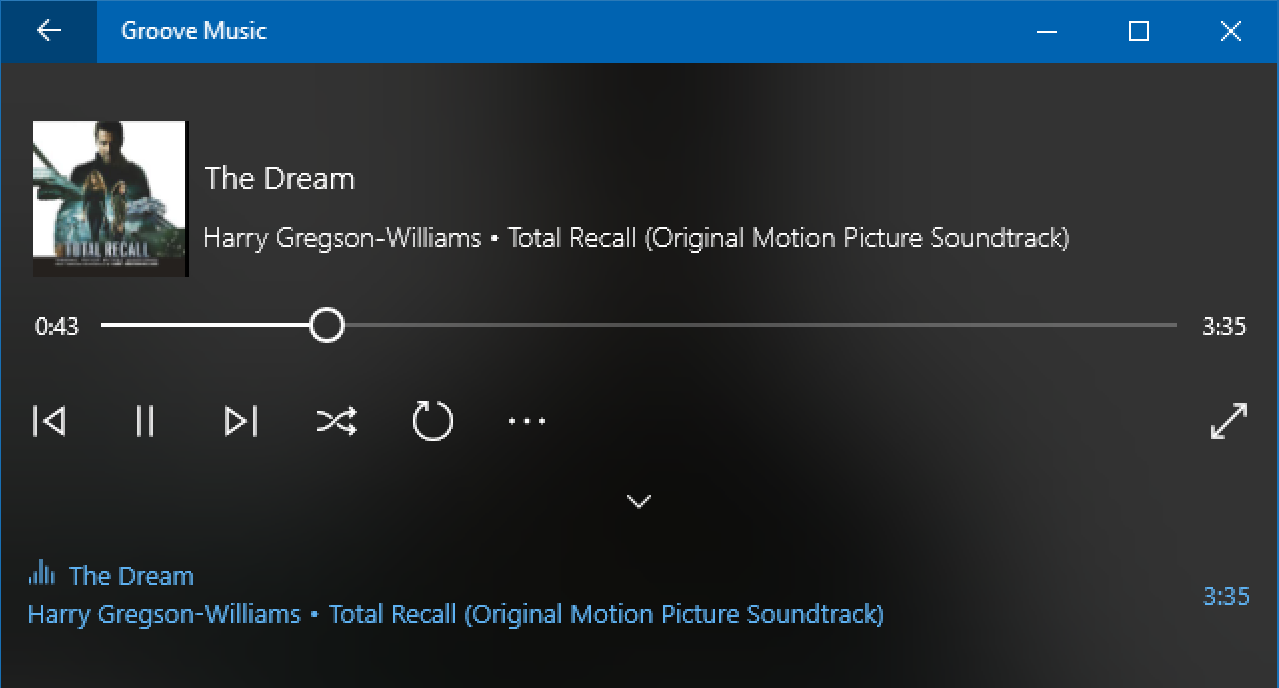 unlocked mp3 played in groove win10
