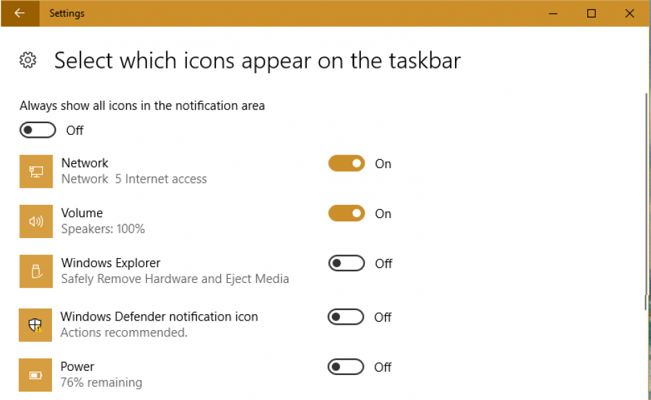 Restore Battery Icon on Windows 10 Taskbar? from Ask Dave Taylor