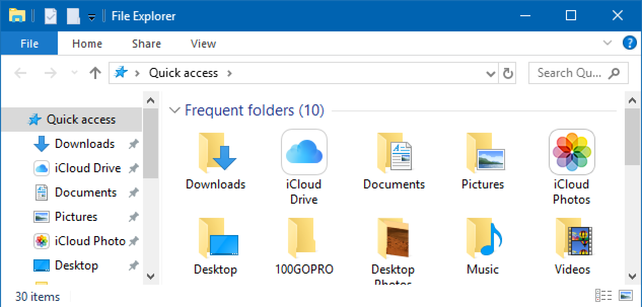 win10 file browser