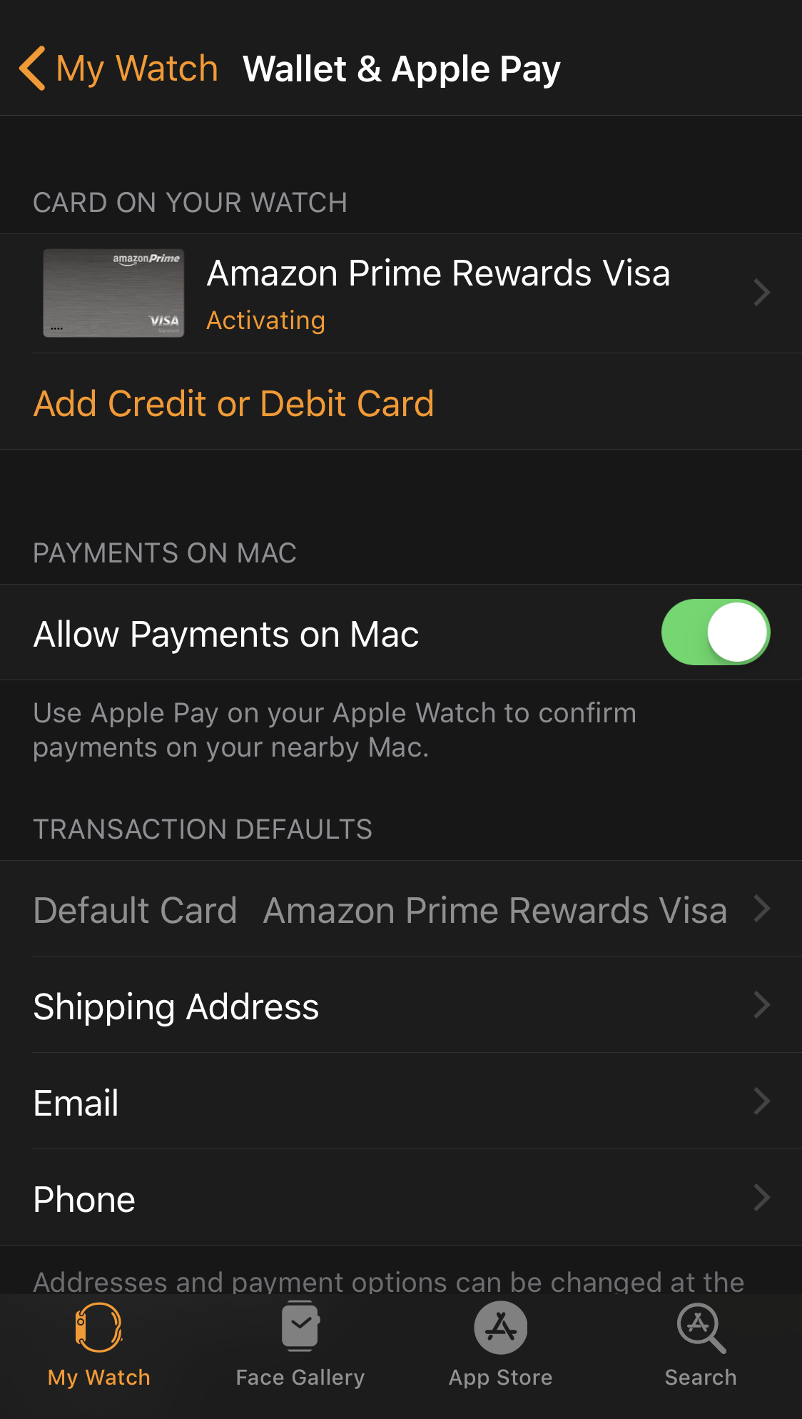 set up and configure apple pay watch iphone