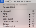 mac choose wrong wifi network xfinitywifi