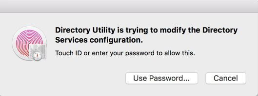 open directory utility mac