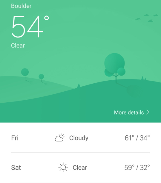 boulder weather forecast android smartphone