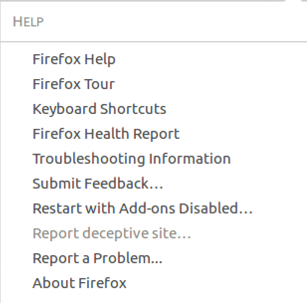 firefox advanced settings menu