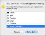 mac out of application memory error fix