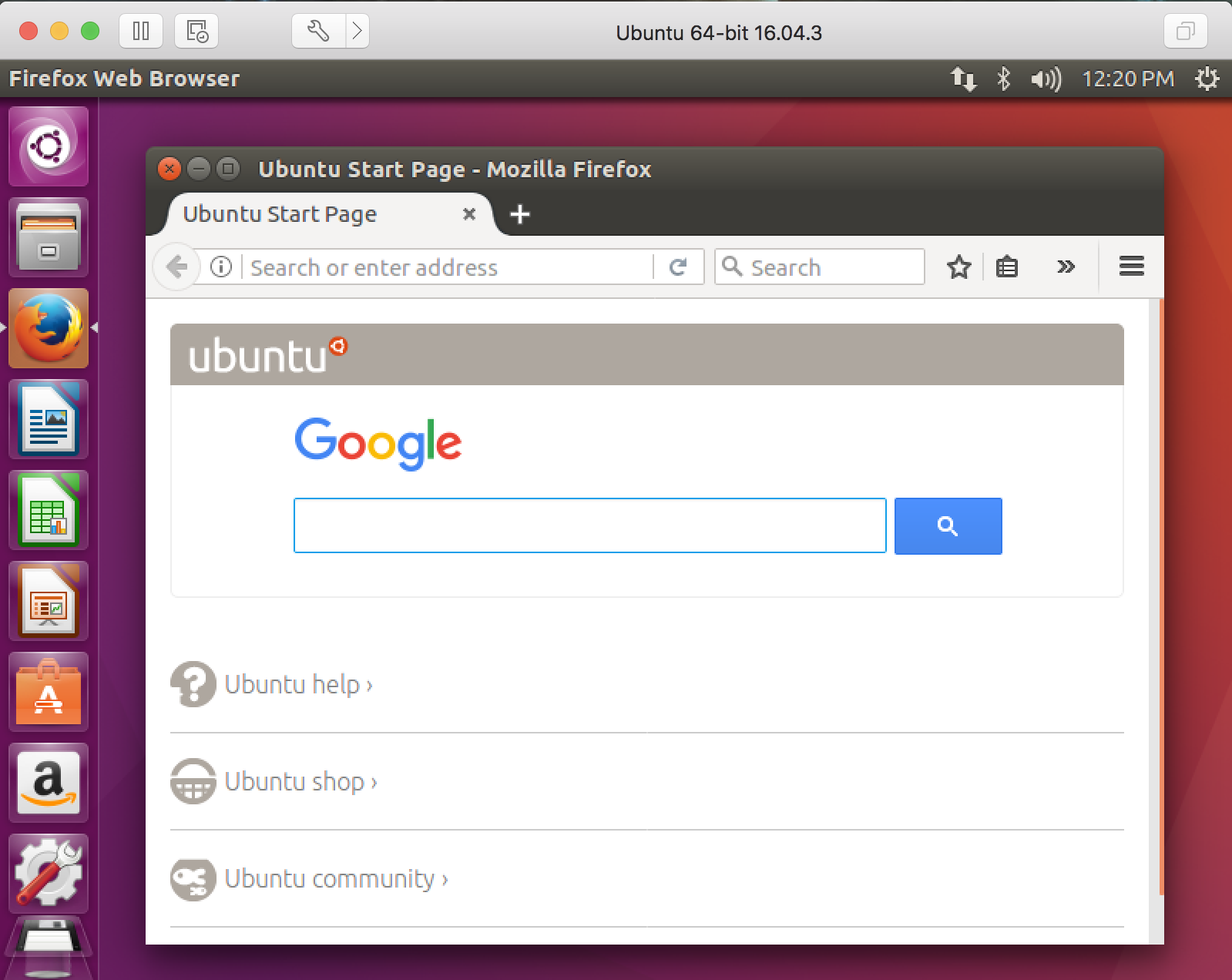 vmware fusion mac ubuntu linux