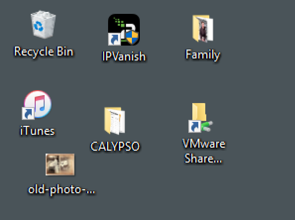 win10 windows 10 desktop - small icons