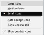 change large small windows 10 win10 desktop folder file icons
