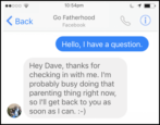 how to set up facebook business page autoresponse instant messenger