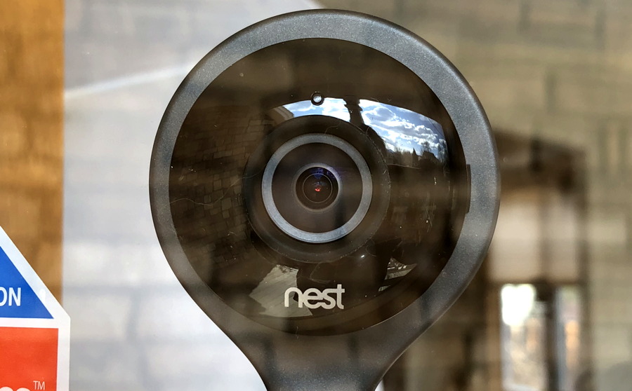 nest indoor camera window mount