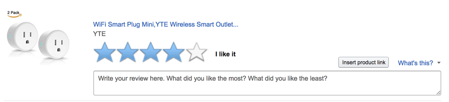 amazon review, more fields shown