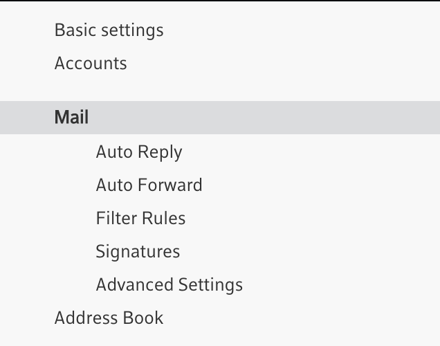 xfinity webmail mail settings
