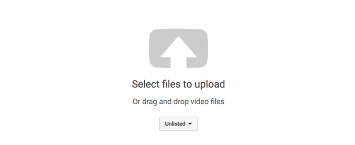 youtube upload screen