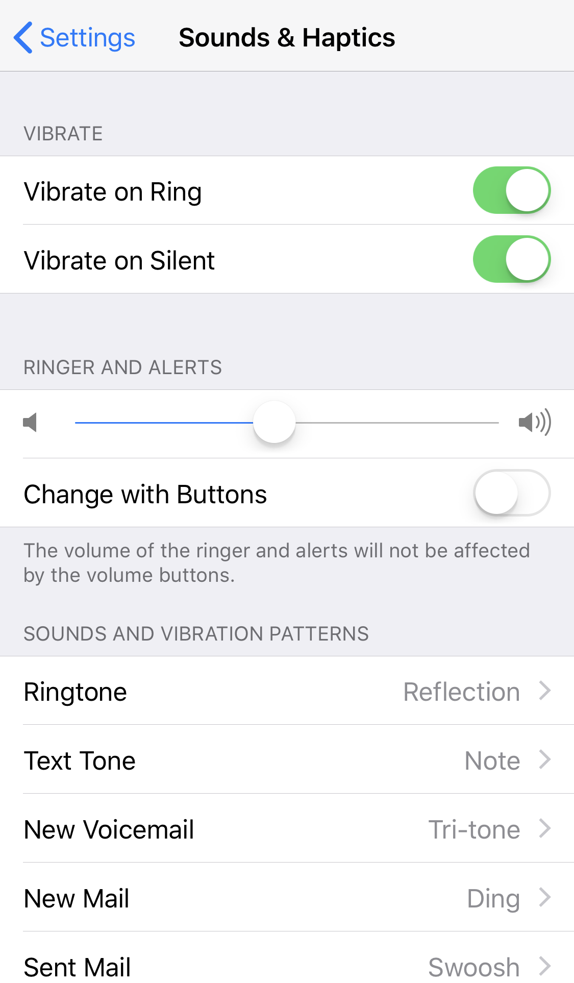 adjust alert volume, ios 11 iphone