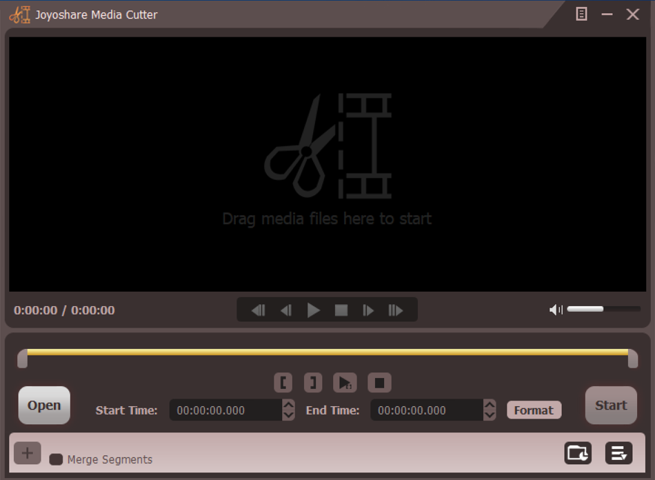 joyoshare media cutter main screen