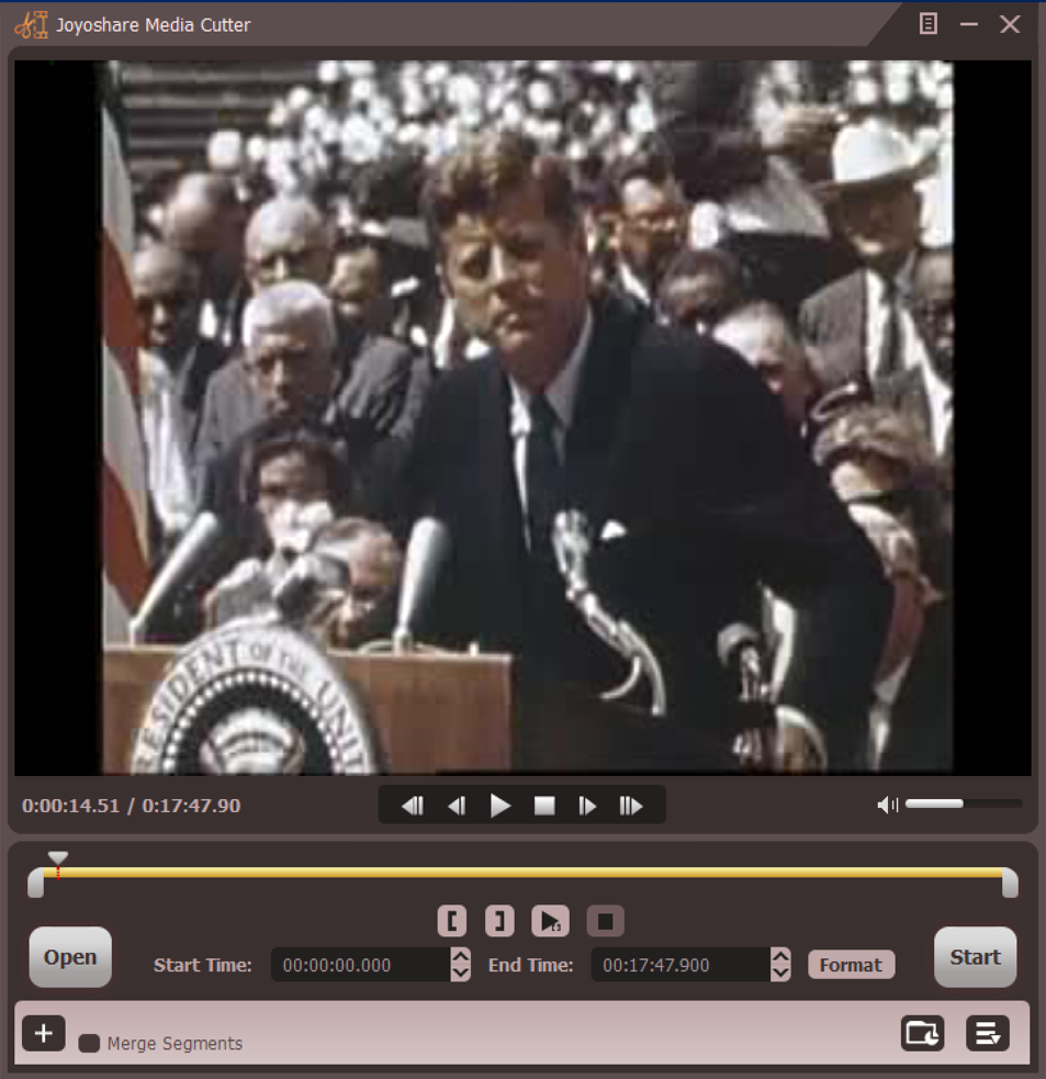 jfk moon space speech - joyoshare media cutter