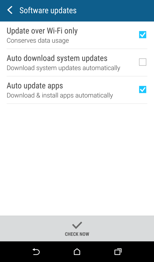 android settings > auto download system updates