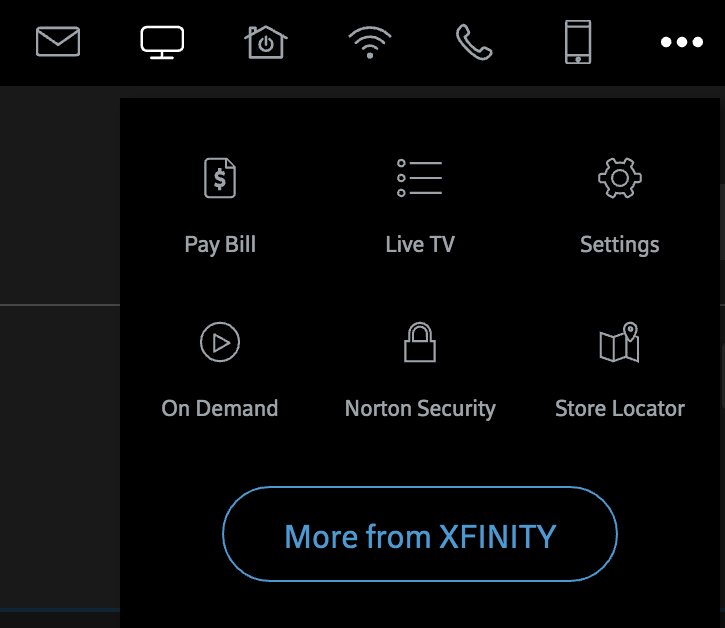 xfinity settings preferences account