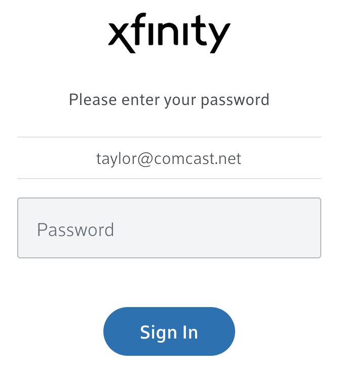 log in to your xfinity comcast account