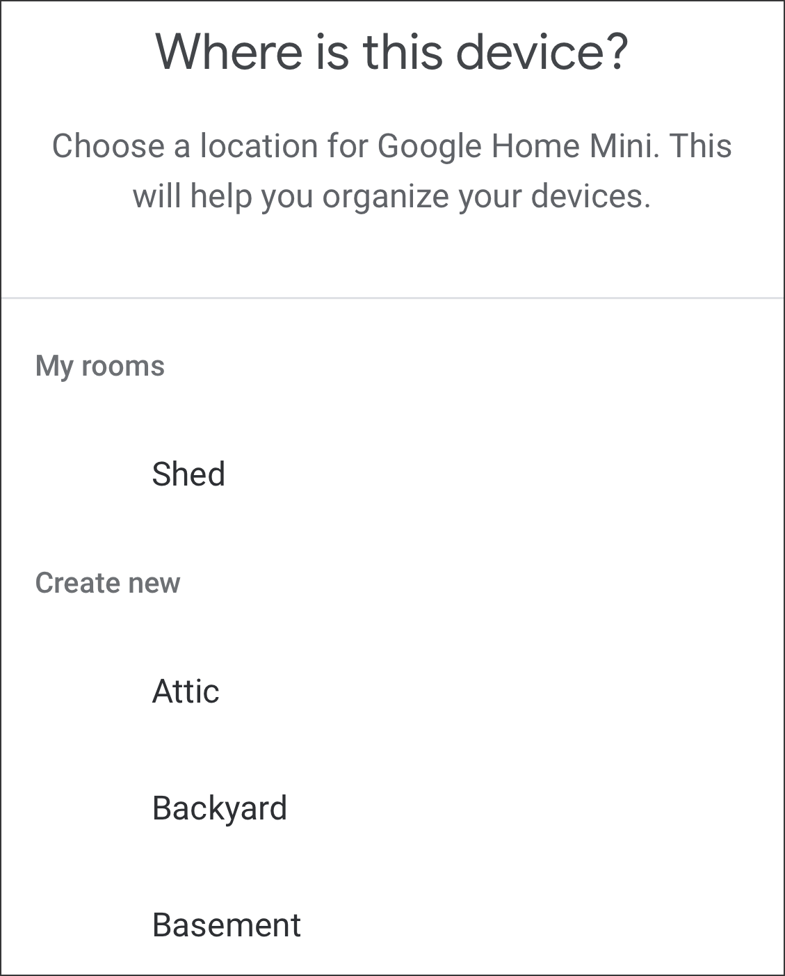 where is your google home mini?