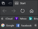 windows 10 microsoft edge web browser favorites bar toolbar