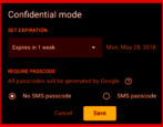 gmail confidential timed expiring email