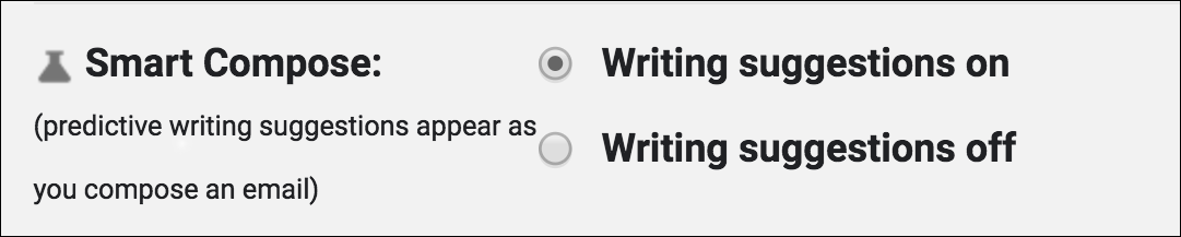 gmail enable smart compose