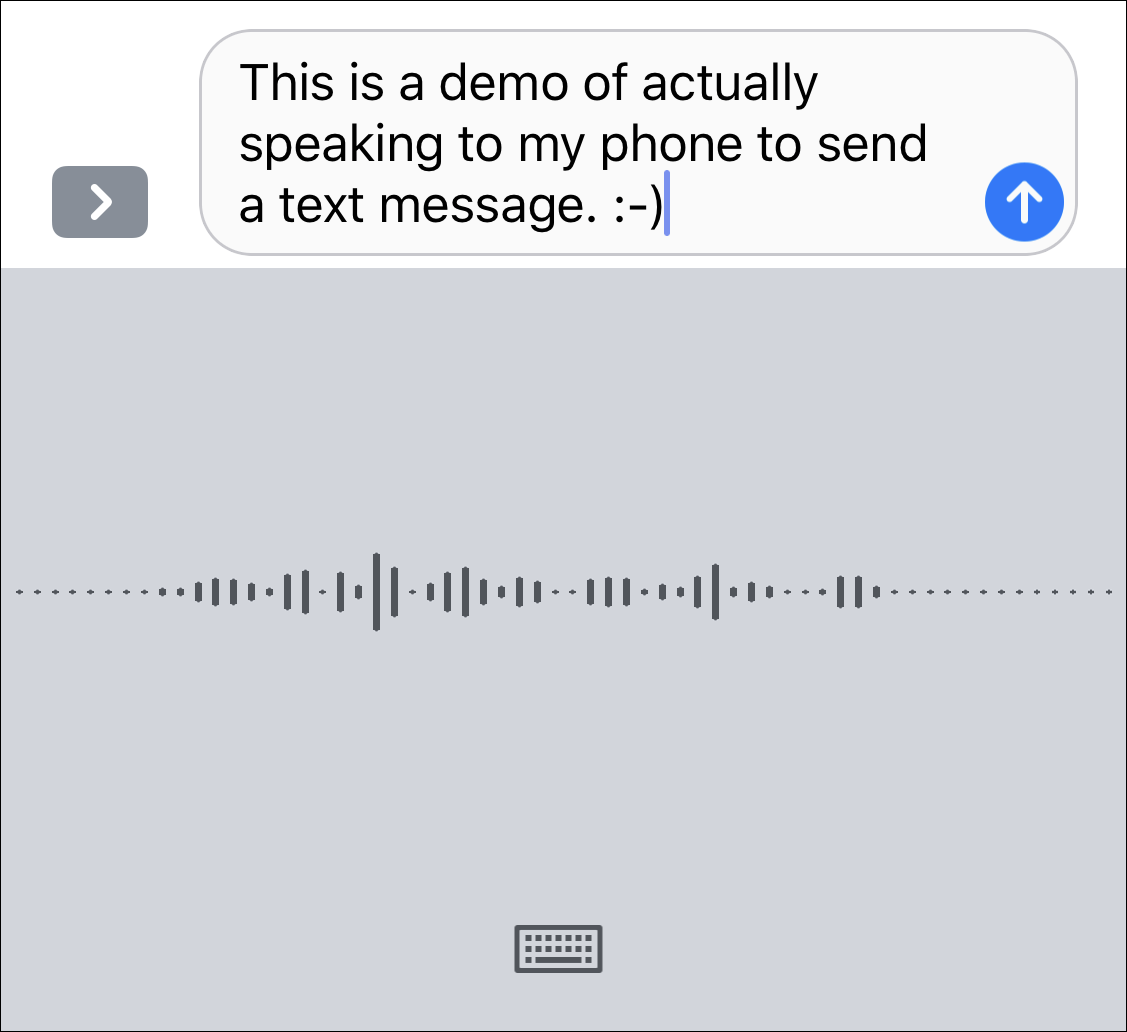 iphone ios ipad dictation talk to text message sms