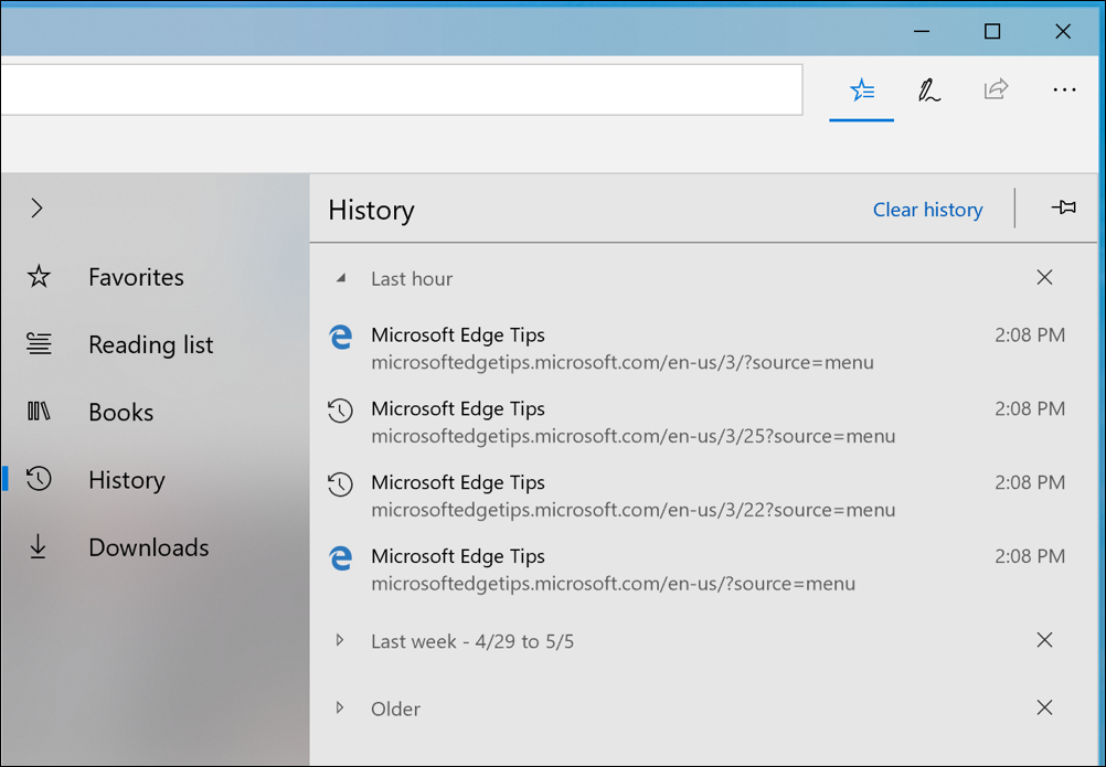 How To Clear History In Microsoft Edge