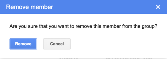 remove member? mailing list google groups