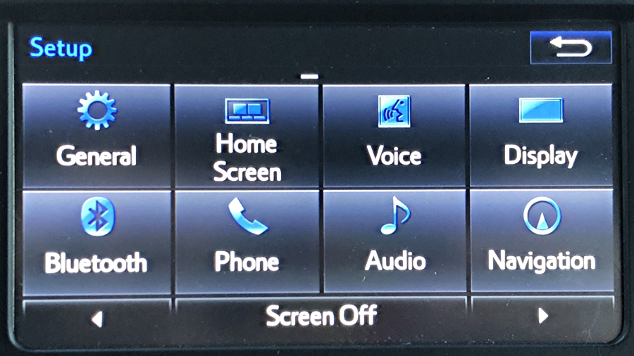 toyota nav system settings