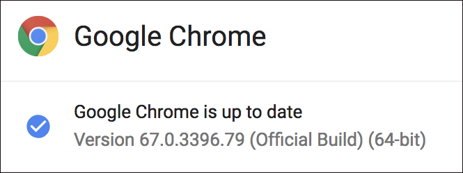 google chrome up to date