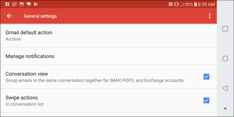 gmail for mobile - disable turn off stop conversation view threading