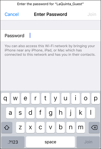 ios iphone prompt for wifi password